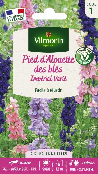 Fleurs - Pied d'Alouette Impérial Géant Double Varié  - PACKAGING_RECTO